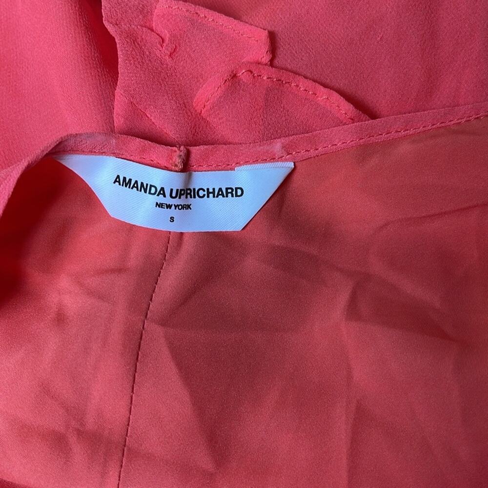 AMANDA UPRICHARD Belladonna New Fluro Ruffle Mini Dress Size Small - Picture 7 of 8
